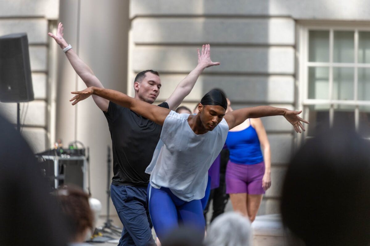 Captivating outdoor dance performance in Washington D.C., capturing artistic expression and movement.